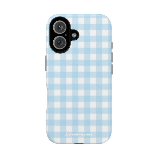 Pastel blue Gingham